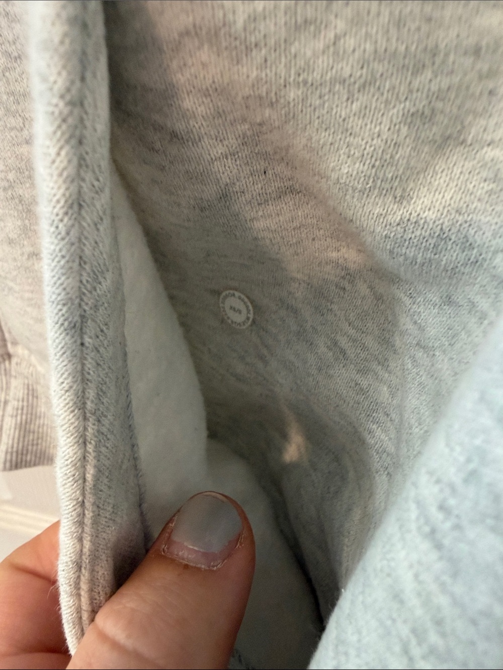 lululemon scuba athletica Light Gray Full-Zip Hooded Sweatshirt xs-s crop style - Picture 3 of 6
